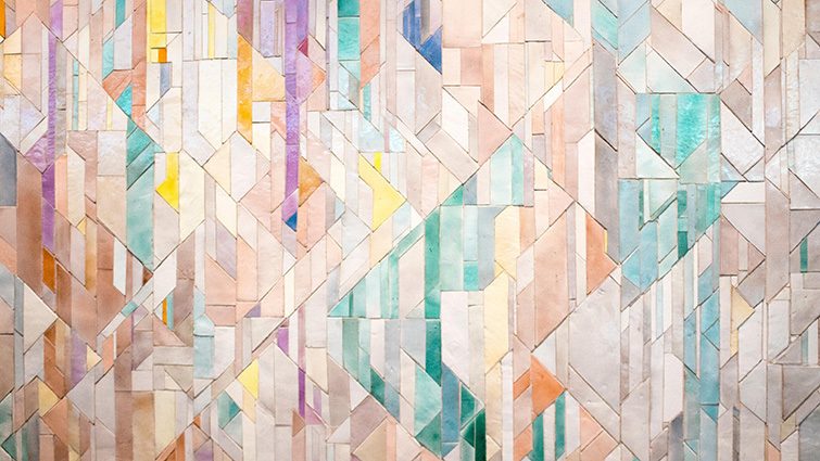 An abstract pattern with various colour.